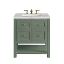 James Martin Breckenridge 30" Single Bathroom Vanity, Smokey Celadon