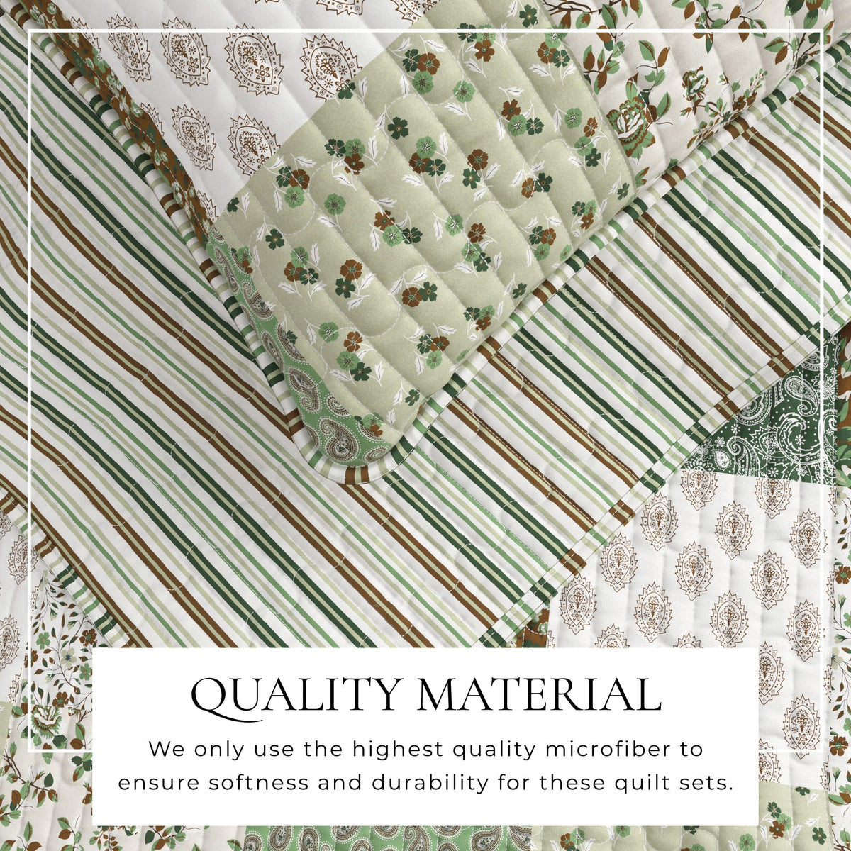 Floral Patchwork Quilt Set - Damia Collection, photo 2 of 6
