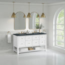 James Martin Breckenridge 60" Double Bathroom Vanity, Bright White