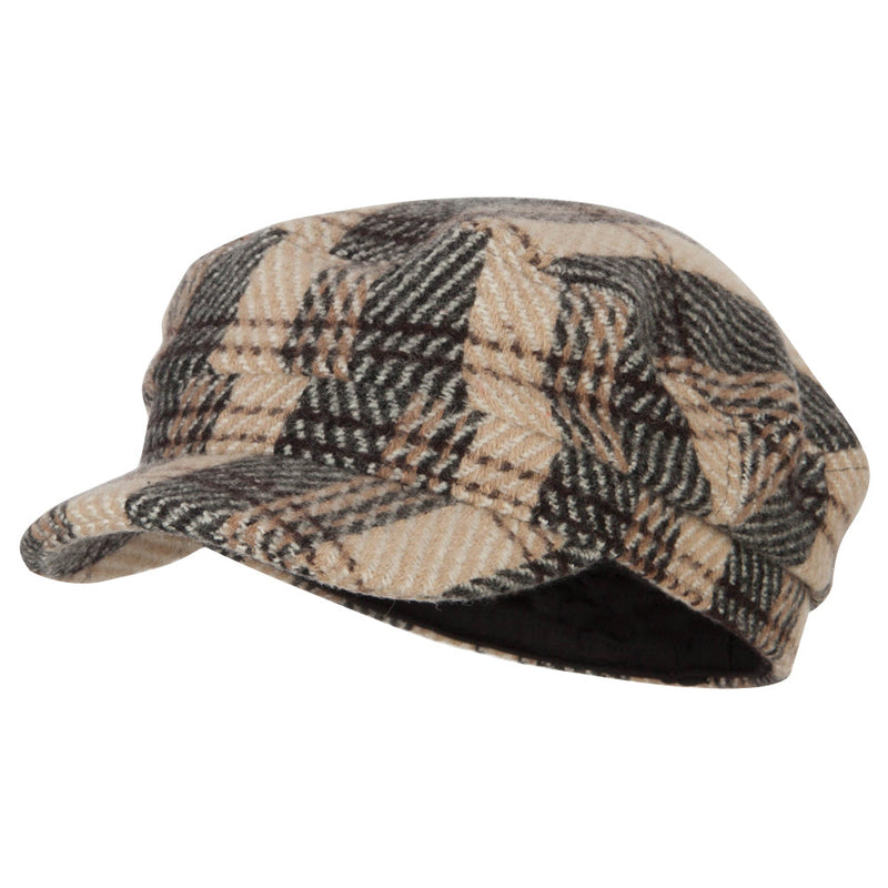 Stripe Herringbone Greek Captain Cap