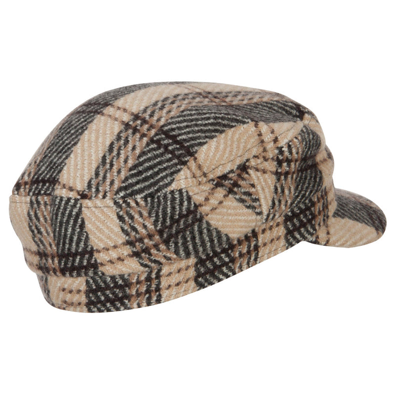 Stripe Herringbone Greek Captain Cap