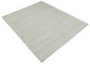 Shabby Chic 8x10 Hand Knotted Woolen Modern Contemporary Beige and Ivory Tribal Area Rug | TRI53742