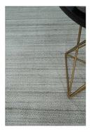 Blended Wool Area Rug Scandinavian Beige Camel Brown 8x10 Flatwoven Handmade
