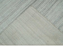Shaded Beige, Camel and Brown Scandinavian 8x10 Hand Made Blended Wool Flatwoven Area Rug | KE4
