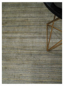 Shaded Beige Bamboo Silk Area Rug 5x7 - Scandinavian Flatwoven