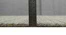Shaded Beige Scandinavian 5x7 Blended Bamboo Silk Flatwoven Area Rug, Dinning, Kids Rug | HL45