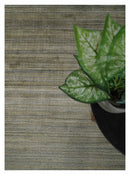 Shaded Beige Bamboo Silk Area Rug 5x7 - Scandinavian Flatwoven