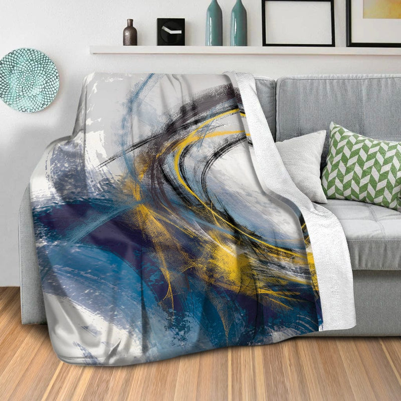 Shaded Brush Strokes Blanket