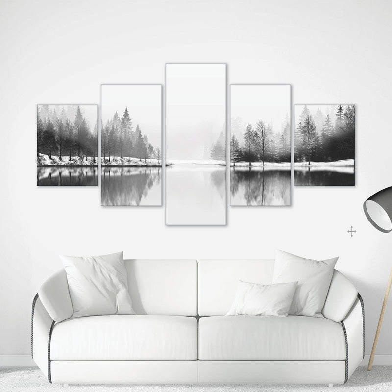 Shaded Lake Canvas - 5 Panel