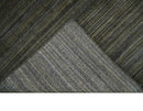 Shaded Olive and Gray Scandinavian 5x7 Blended bamboo Silk Flatwoven Area Rug | HL43