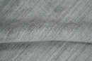 Shaded Silver Gray Scandinavian 5x7 Blended Bamboo Silk Flatwoven Area Rug, Dinning, Kids Rug | HL31