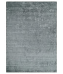 Shaded Silver Scandinavian 5x7 Blended Wool Flatwoven Area Rug, Dinning, Kids Rug | HL29