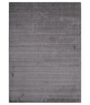 Shaded Solid Lavender purple Scandinavian 5x7 Blended bamboo Silk Flatwoven Area Rug | HL40