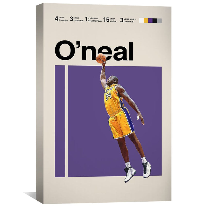 Shaq Stats Canvas