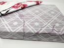 DaDa Bedding Floral Cherry Blossoms Red Purple Fitted Sheet & Pillow Cases Set (FTS8318)