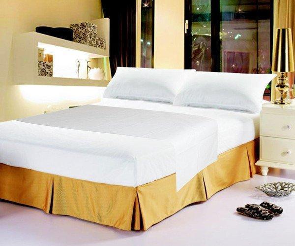 DaDa Bedding White Flat Sheet & Pillow Cases Set (FS098765), photo 2 of 2