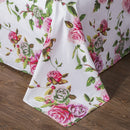 DaDa Bedding Romantic Roses Lovely Spring Pink Floral Garden Fitted & Flat Bed Sheet Set w/ Pillow Cases (JHW879) by DaDalogy Bedding Collection