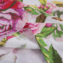 DaDa Bedding Romantic Roses Lovely Spring Pink Floral Garden Fitted & Flat Bed Sheet Set w/ Pillow Cases (JHW879) by DaDalogy Bedding Collection