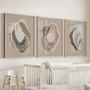 Vintage Oyster Shell Sketch. Minimalist Coastal Wall Art Set by Wall Art Set