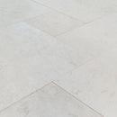Shell Stone White Fossil Limestone Tumbled Pattern Set Tiles Floor and Wall Tile