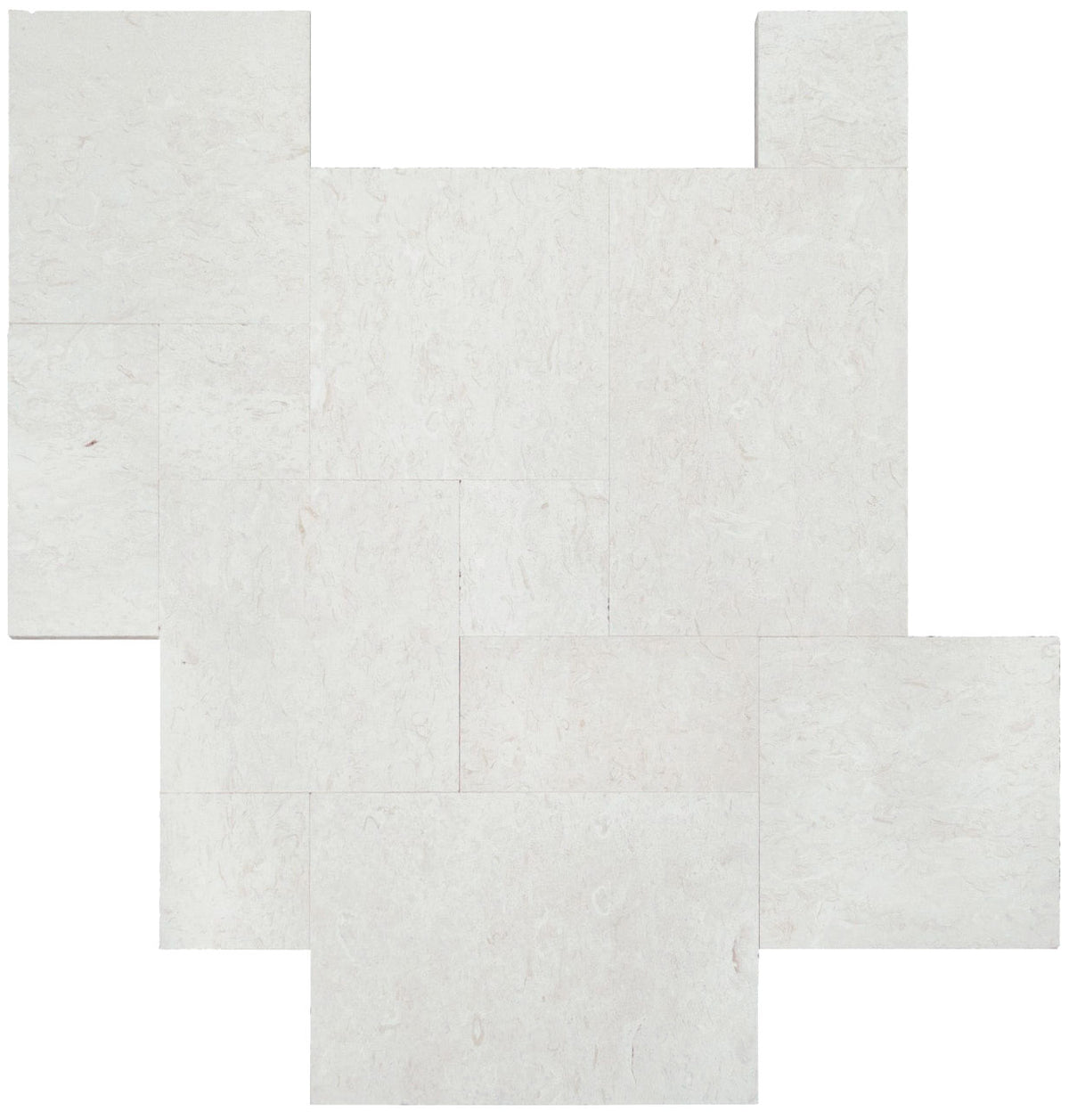 Shell Stone White Tumbled Limestone Pavers, photo 4 of 10