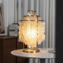 Round Shell Tiered Table Lamp