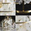 Round Shell Tiered Table Lamp