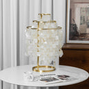 Round Shell Tiered Table Lamp