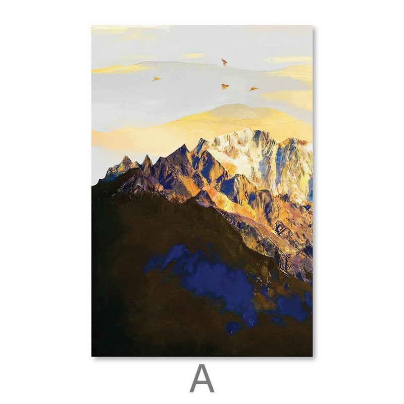 Shining Mountains Canvas