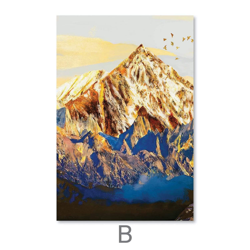 Shining Mountains Canvas