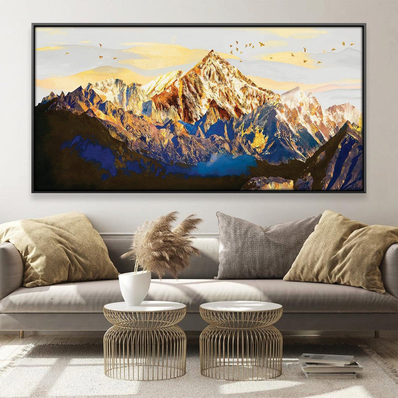 Shining Mountains Canvas - Single Panel