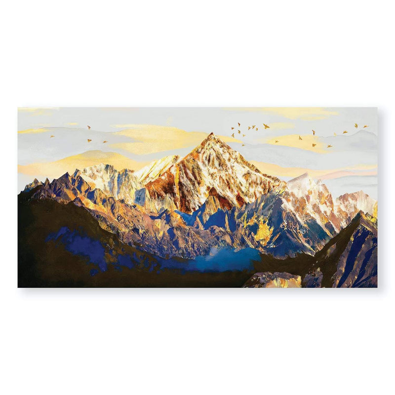 Shining Mountains Canvas - Single Panel