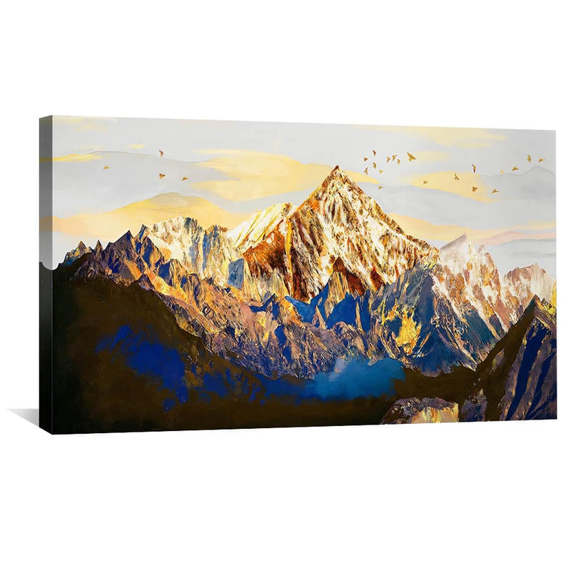 Shining Mountains Canvas - Single Panel