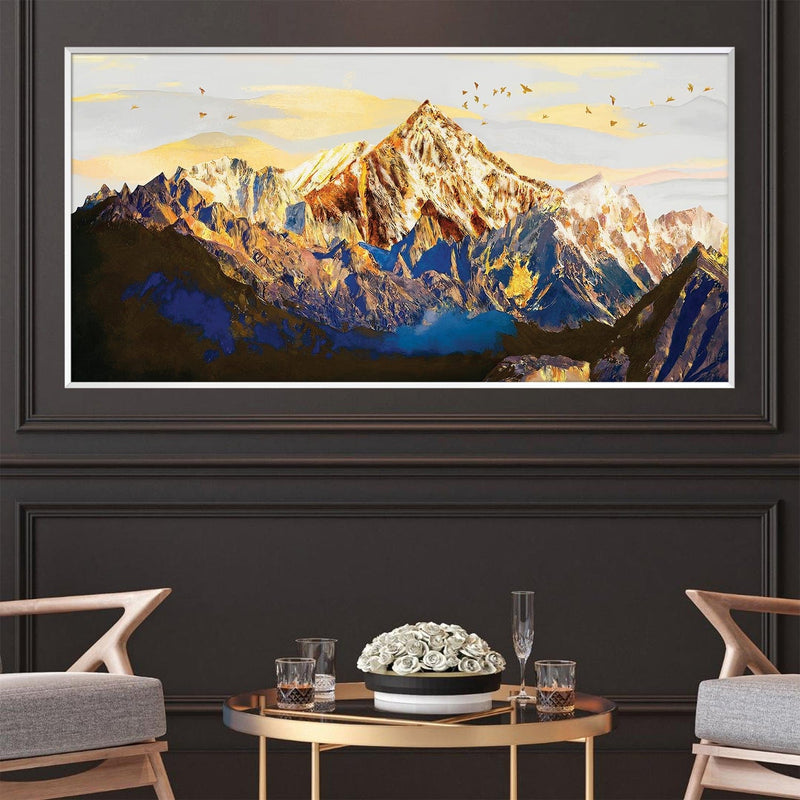 Shining Mountains Canvas - Single Panel