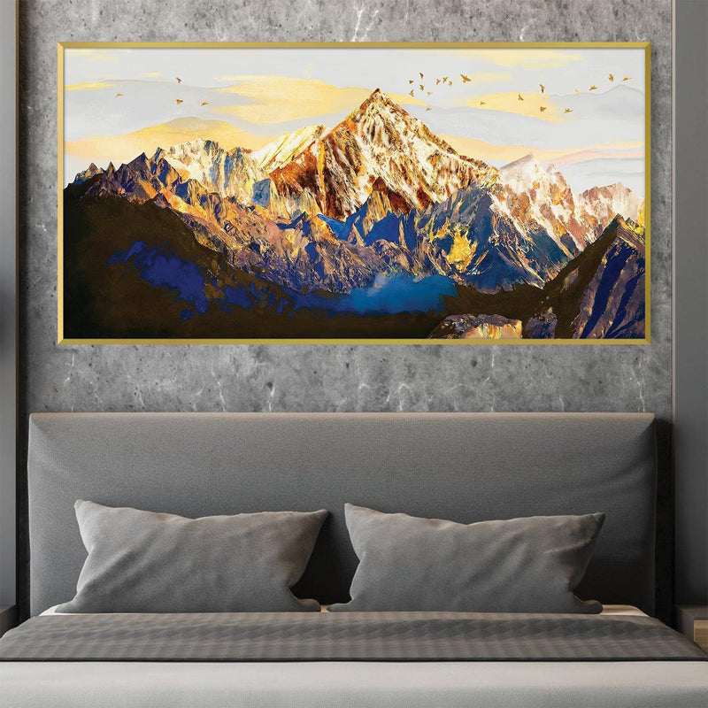 Shining Mountains Canvas - Single Panel