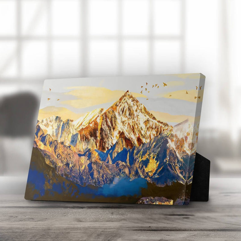 Shining Mountains Desktop Canvas