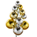 Shiny Gold & Silver Ball Cluster by Lee Display