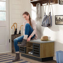 Shoe Bench with 6 Storage Compartments and 3 Adjustable Shelves by LJGDeals