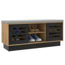 Shoe Bench with 6 Storage Compartments and 3 Adjustable Shelves by LJGDeals