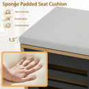 Shoe Bench with 6 Storage Compartments and 3 Adjustable Shelves by LJGDeals