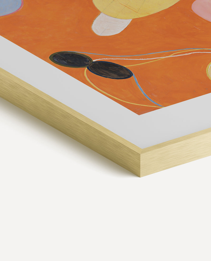 16x20, Gold Aluminum Glass Frame