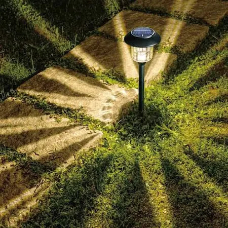 Member's Mark Solar LED Pathway Lights, Oil-Rubbed Glass And Metal(8 Pack)