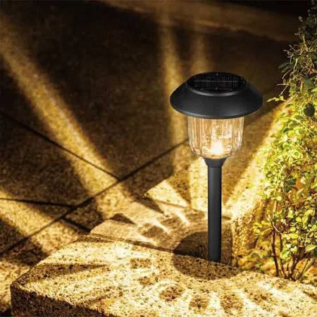 Member's Mark Solar LED Pathway Lights, Oil-Rubbed Glass And Metal(8 Pack)