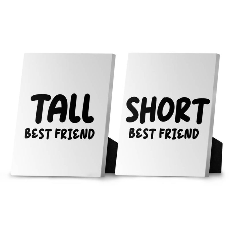 Short Best Friend Desktop Canvas