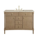 James Martin Kinnsden 48" Single Bathroom Vanity, Weathered Oak