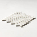Siberian White Polished Herringbone Marble Mosaics 11x11