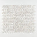 Siberian White Polished Hexagon Marble Mosaics 10 3/8x12