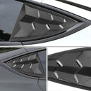 Rear Side Window Louvers Trim for Tesla Model 3 2017-2023 [2 PCS]