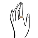 Signet Pink Opal and Bronze In The Hole Ring