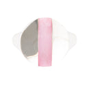 Signet Pink Opal and Sterling Silver Circle Ring